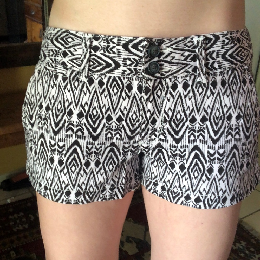 Aztec print shorts